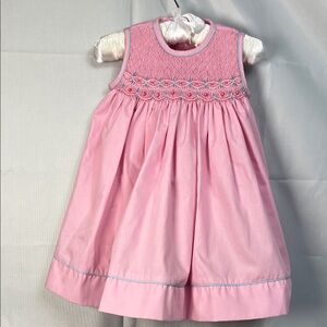 Petit Ami pin smocked embroidered dress size 3 months NWOT